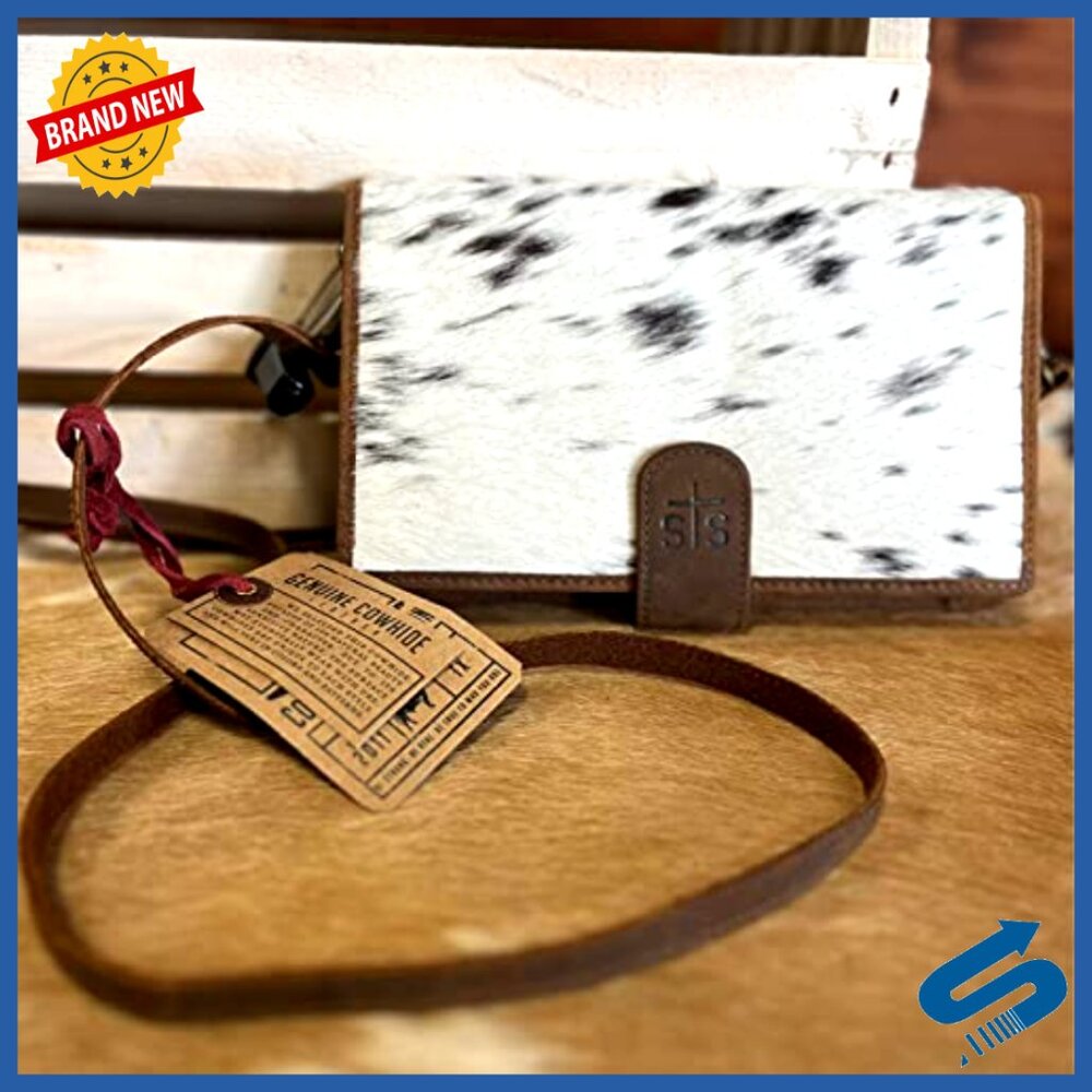 Genuine Leather Crossbody Bag with Multiple Card Slots and Adjustable Strap - Picture 2 of 6